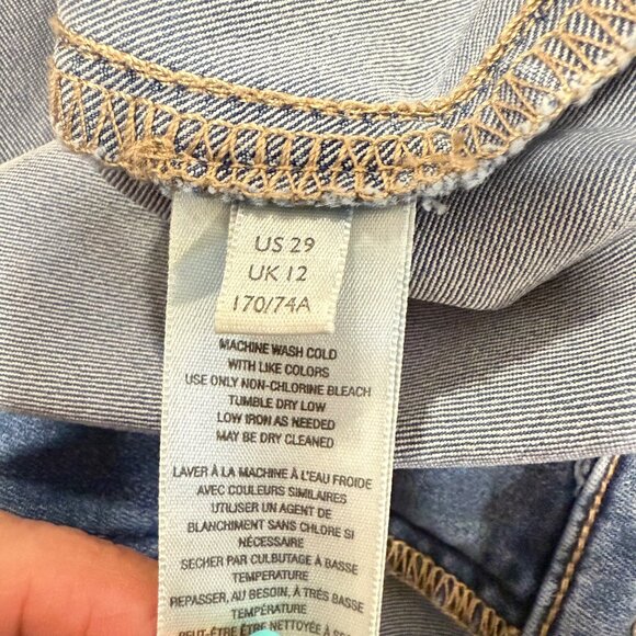 Free People We the Free Youthquake Cropped‎ Flare Stretch Jeans Size 29 NWOT - Picture 5 of 9